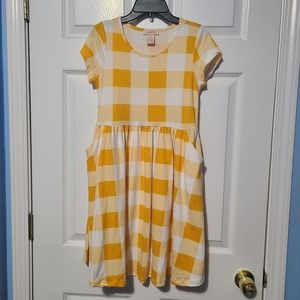 Emma & Elsa Plaid Yellow Dress. Super Soft Size 16